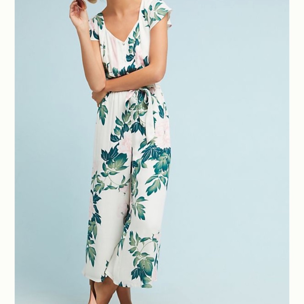 Maeve by Anthropologie floral jumpsuit